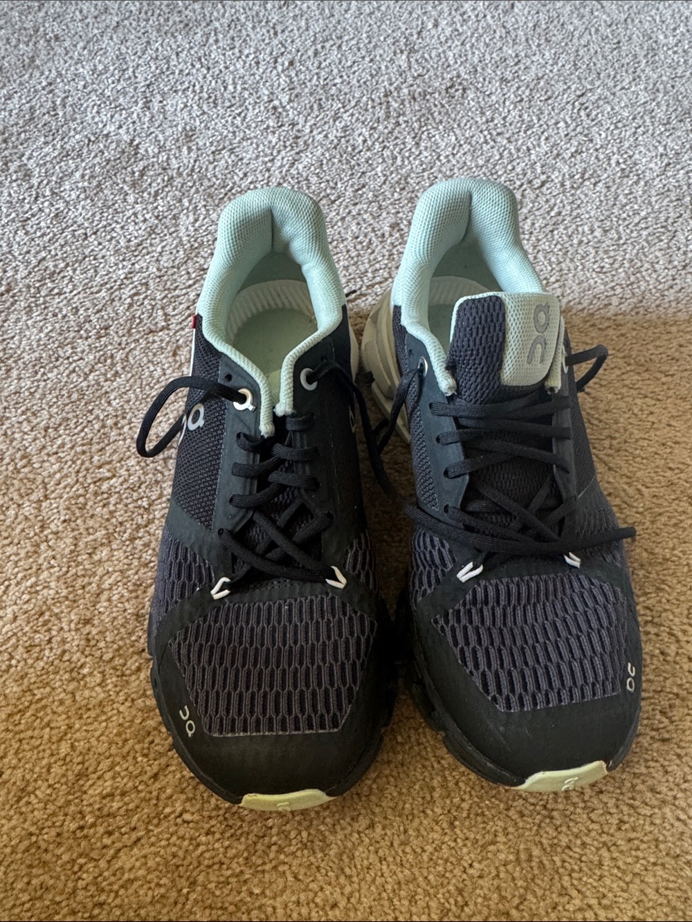 On Running Cloud Float Black Mint Running Shoes women’s - Picture 2 of 4